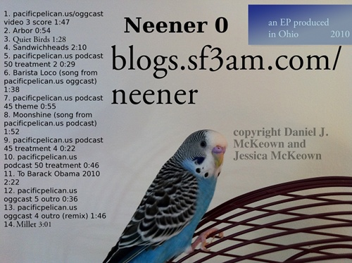 the back cover of the Neener 0 EP